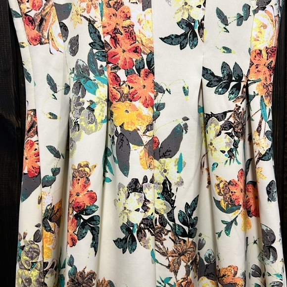 Candies Floral Mini Dress L Vintage Floral Sundress Boho Stretch Flare Y2K Chic - Picture 9 of 10